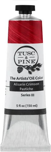 Miniatura 109 de Tusc & Pine Pintura al óleo Artist – Alizarin Crimson, 1.4 fl oz, sin amarilleo, consistencia rica y cremosa, carga máxima de pigmento, pinturas al