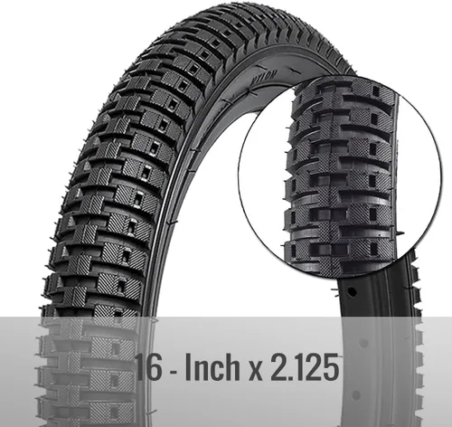 Miniatura 3 de Neumático de bicicleta 12/14/16/18/20x2.125 de goma resistente al desgaste para bicicletas de carretera plegable BMX, bicicletas de montaña