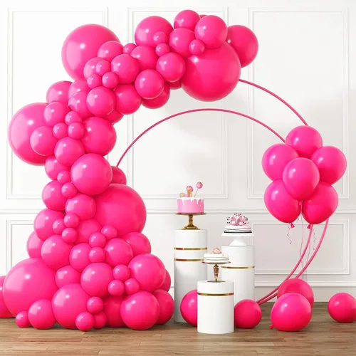 Miniatura 10 de RUBFAC Globos amarillos de diferentes tamaños, 105 piezas de 5/10/12/18 pulgadas, kit de guirnalda de globos amarillos para bodas, baby shower