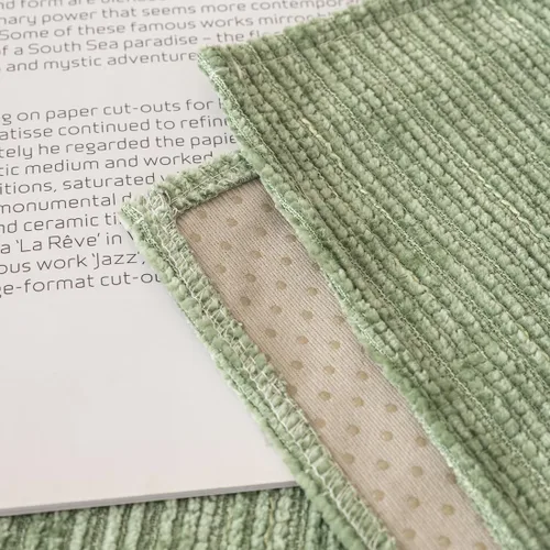 Miniatura 7 de vctops funda de sofá de chenilla suave con textura de tejido a rayas de color sólido, funda seccional para sofá lavable antideslizante para perros