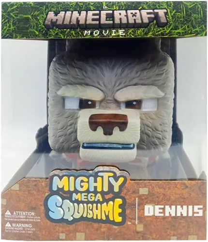 Miniatura 5 de Minecraft Mighty Mega Squishme (Abeja Cozie) Officially Licensed Minecraft Movie collectible. Soft slow-rise foam squishy, about 8 inches, with a
