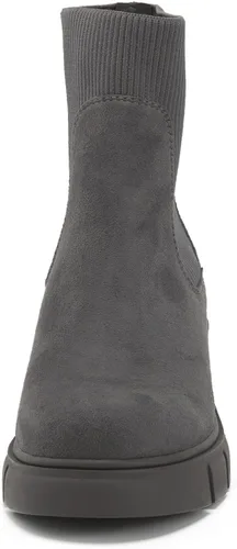 Miniatura 3 de REDTOP Botas Chelsea elásticas para mujer, tacón grueso, plataforma, suela de lengüeta, botines al tobillo