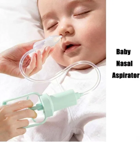 Miniatura 2 de PandaEar Aspirador nasal para bebés, limpiador de nariz, removedor de moco manual con punta de silicona suave para bebés, reutilizable, fácil de usar
