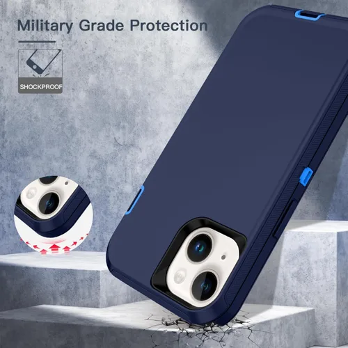 Miniatura 4 de Funda para Apple iPhone 12 / iPhone 12 Pro (6.1 pulgadas), resistente a los golpes, a prueba de polvo y caídas, doble capa, color negro