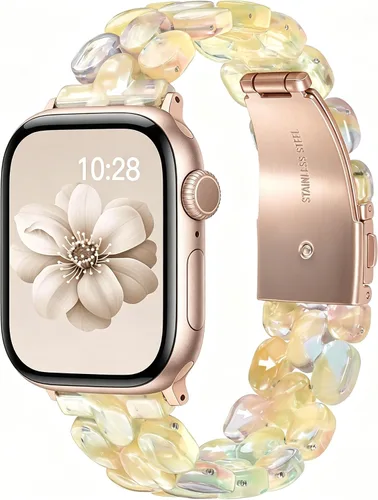 Miniatura 56 de V-MORO - Correas de resina compatibles con Apple Watch Series 11/10/9/8/7 y SE/6/5/4/3/2/1/SE3 de 1.49, 1.57, 1.61, 1.65 pulgadas, correa ligera