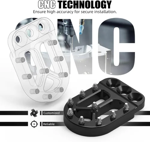 Miniatura 6 de NICECNC Extensor de palanca de pedal de freno negro compatible con 390 Adventure 2020 2021 2022 2023, 690 Enduro R 2008-2023, compatible con GasGas