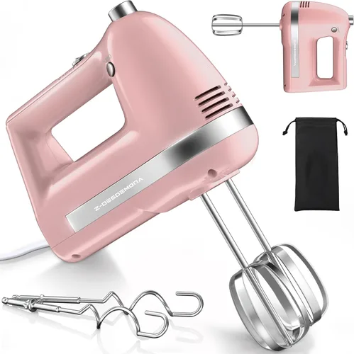 Miniatura 12 de Mezclador de Mano Eléctrico, Mezclador de Mano Potente de 300W Eléctrico de Mano con Batidores 304, Gancho de Masa, Mezclador de Mano con Turbo