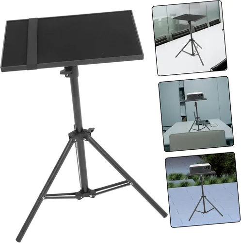 Miniatura 9 de Mikinona Práctico trípode de proyector de aleación de aluminio Soporte de tableta de altura ajustable