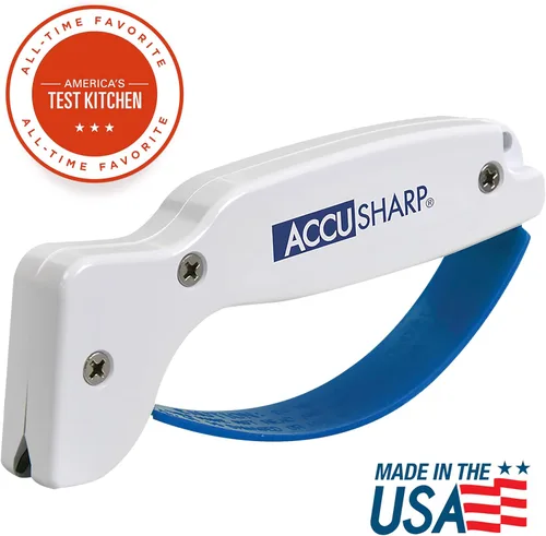Miniatura 2 de AccuSharp Knife Sharpener, Ergonomic Comfortable Handle, Compact & Easy to Use, Restore and Hone Straight & Serrated Knives, White