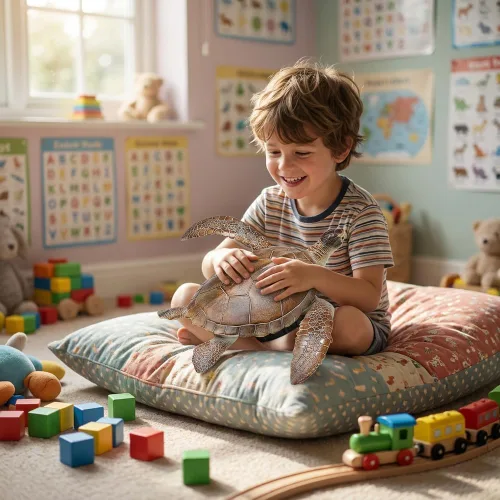 Miniatura 2 de Gemini&Genius Juguetes de Tortugas Marinas Figura de Acción de Animales Marinos, Juguete de Plástico de Tortuga Marina, Ideal para Baño de Niños