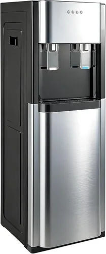 Dispensador de enfriador de agua de carga inferior para botellas de 5 galones, agua caliente y fría, dispensador de agua de acero inoxidable de 5