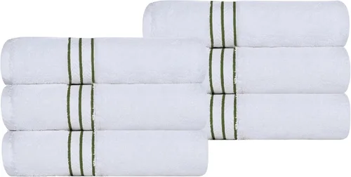 Miniatura 72 de Juego de toallas de baño de algodón turco ultra suave de Superior, juego de 2 piezas, toallas para la ducha, baño, artículos esenciales para el Latte