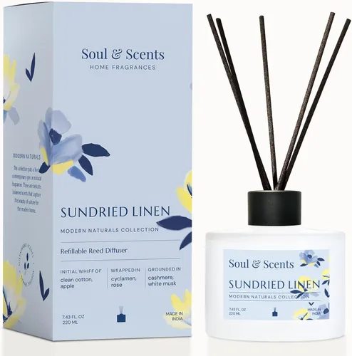 Miniatura 8 de Soul & Scents Juego de difusor de varillas – Blossom Aceite perfumado recargable de 7.43 onzas con 6 varillas de fibra Fragancia y ambientador