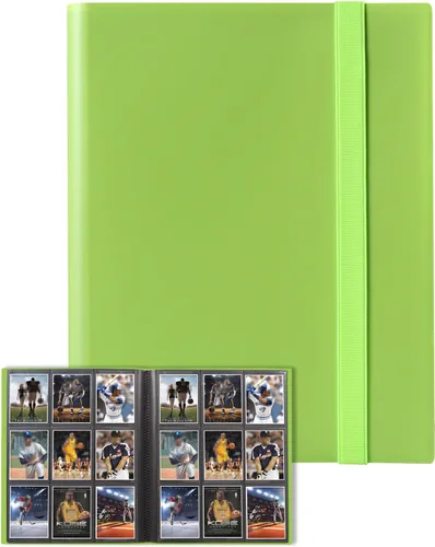 Miniatura 25 de GEAoffice Carpeta para Tarjetas, Álbum Carpeta de Tarjetas Coleccionables de 9 Bolsillos, Carpeta de 360 Bolsillos de Carga Lateral para Tarjetas