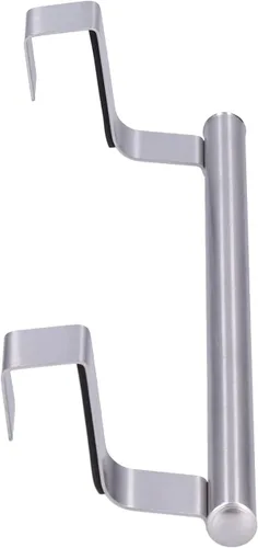 Miniatura 3 de Garosa Toallero de baño de acero inoxidable para colgar, sin perforaciones, hebilla colgante, soporte para toallas de cocina, barras individuales