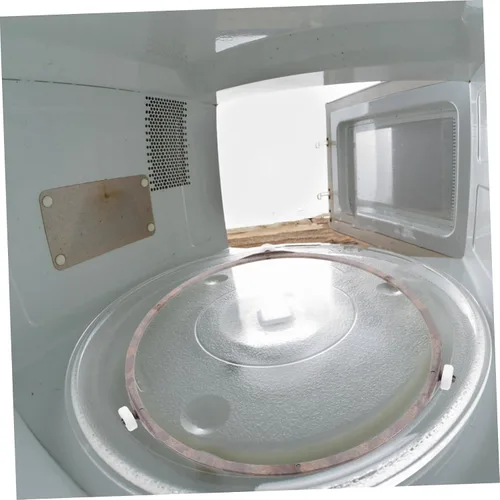 Miniatura 3 de Soporte para plato giratorio de microondas, rodillos de placa giratoria de vidrio, compatible con la mayoría de microondas, soporte de plástico