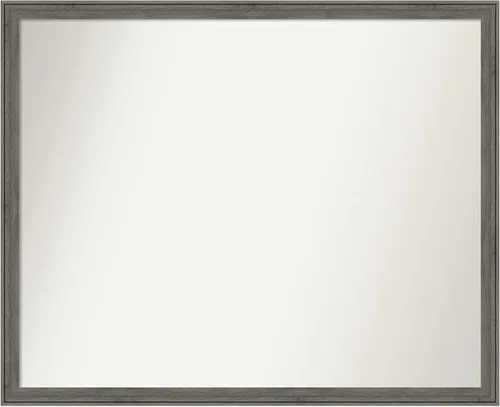 Miniatura 436 de Amanti Art Espejo personalizado, espejo de baño gris plomo a rayas, espejo de pared o espejo de tocador de baño sobre el fregadero
