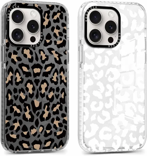 Miniatura 49 de Pack de 2 Fundas con Estampado de Guepardo para Apple iPhone 13 / iPhone 14 de 6.1 Pulgadas, Funda Transparente Linda Coquette con Patrones