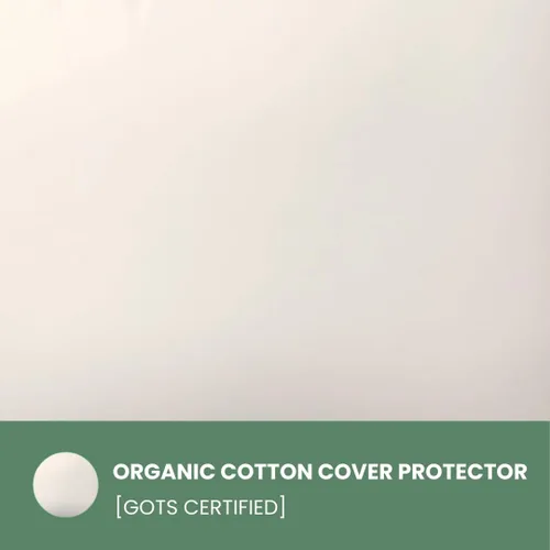 Miniatura 8 de ORGANIC TEXTILES Almohada de lana 100% natural con funda de algodón orgánico, certificado GOTS (estándar, paquete de 1)