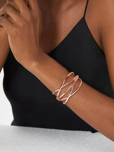 Miniatura 111 de Long tiantian Pulsera de oro gruesa para mujer, pulseras de oro delicadas, pulseras para mujer, pulseras apilables de eslabones de cadena