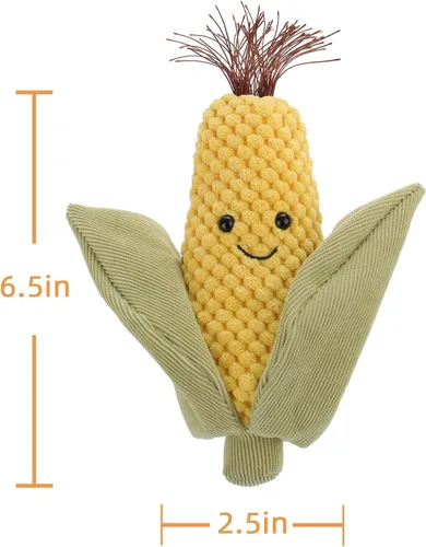 Miniatura 7 de Apricot Lamb Juguetes de comida, peluche de maíz fresco, suave, perfecto para niños
