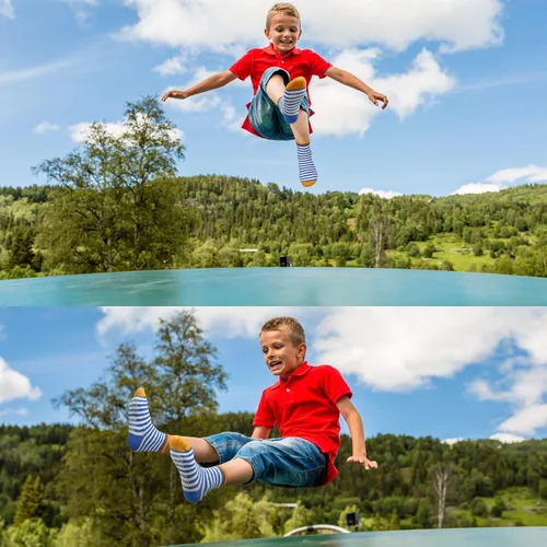 Miniatura 4 de HYCLES Calcetines para niños pequeños con agarre antideslizante 12 pares de calcetines adhesivos de algodón para bebés y niños 1-33-55-7T para niños