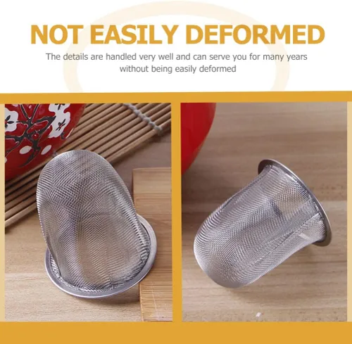 Miniatura 3 de 6 uds. Tetera de té de repuesto de acero inoxidable de malla de filtro Infusor de té chino tetera tetera japonesa Tetera Colador de malla Accesorios