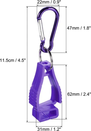 Miniatura 2 de PATIKIL Guantero, clips de agarre para guantes y ganchos para gafas y cascos