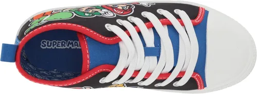 Miniatura 5 de SUPER MARIO Brothers Mario Luigi Nintendo - Zapatos deportivos de caña alta y con cordones para niños pequeños talla 7 a 12