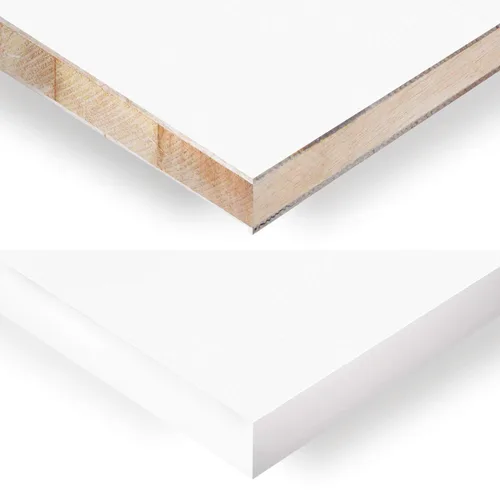 Miniatura 3 de Bandas de borde de PVC, 7/8 "x 25 pies mate blanco ribete de chapa no pegado para muebles de gabinete de mesa Matt blanco