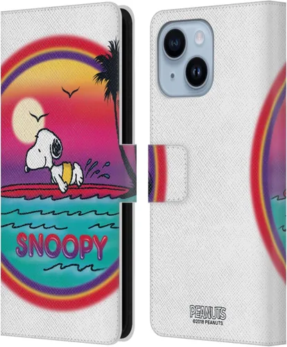 Miniatura 82 de Head Case Designs Funda de piel con licencia oficial de Peanuts Beach Surf Snoopy Boardwalk Airbrush compatible con Apple iPhone 11