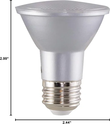 Miniatura 5 de Satco S29405 6.5 vatios 120 voltios; bombilla LED reflectora PAR20; 2700 K; ángulo de haz de 40 grados; base media E26 (6 bombillas)