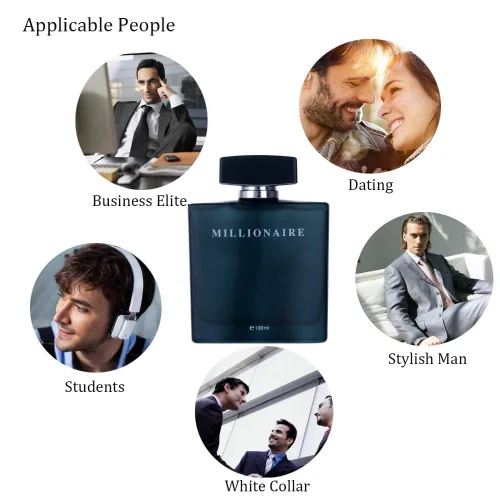 Miniatura 4 de PERFUME&BEAUTY Nuevo Perfume Eau de Parfume para Hombre, Spray de 3.4 oz Parfume para Hombre 100 ML - Black Millionaire
