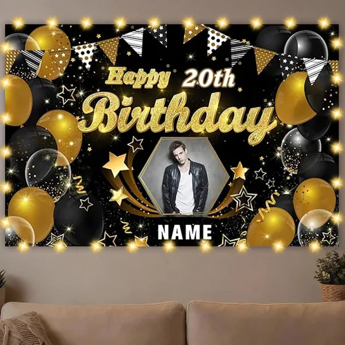 Miniatura 27 de Dicodes Decoraciones de cumpleaños de unicornio personalizadas para niñas, pancarta de cumpleaños de unicornio, decoración de cumpleaños de princesa