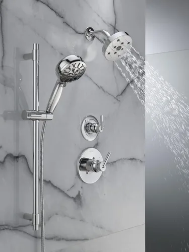 Miniatura 2 de Ducha de mano con barra deslizante de 7 ajustes con spray de limpieza