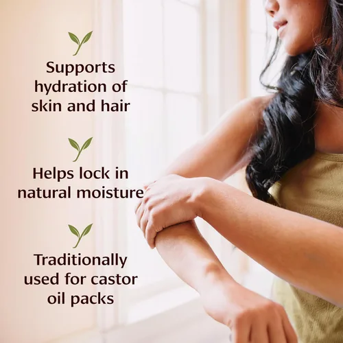 Miniatura 3 de Banyan Botanicals Aceite de ricino orgánico – Aceite de ricino puro y refinado – para el cuidado de la cara y la piel, cuidado del cabello y belleza