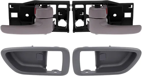 OCPTY Manijas de puerta interiores delanteras y traseras del conductor izquierdo del pasajero lado derecho de repuesto para Toyota Sequoia 2001-2007