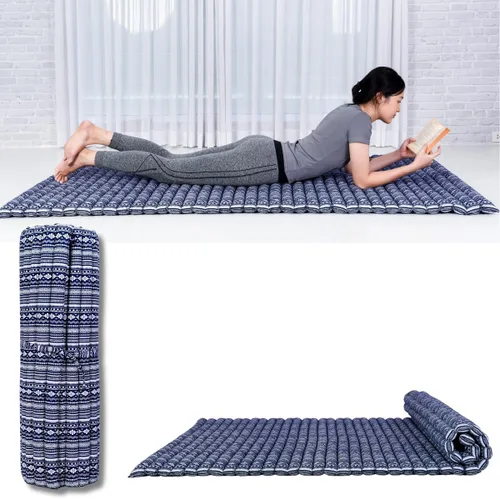 Miniatura 41 de Leewadee - Colchón plegable - Futón japonés enrollable -Alfombra de tatami triple pliegue - Cama de piso para invitados - Colchón de camping