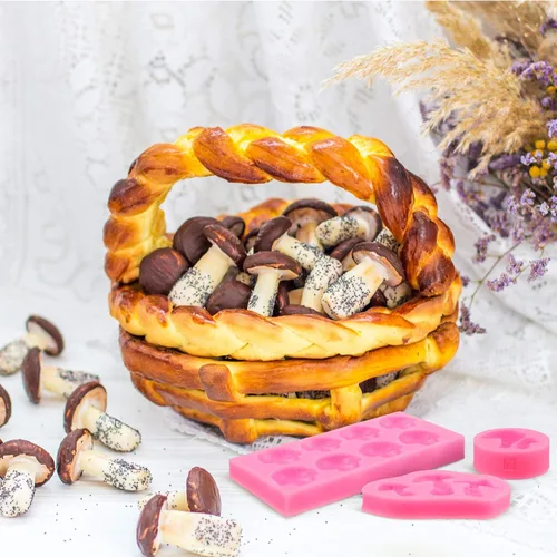 Miniatura 6 de 4 moldes de silicona en forma de hongos y chocolate, moldes de silicona con forma de hongo, molde de caramelo para verduras, moldes para chocolate