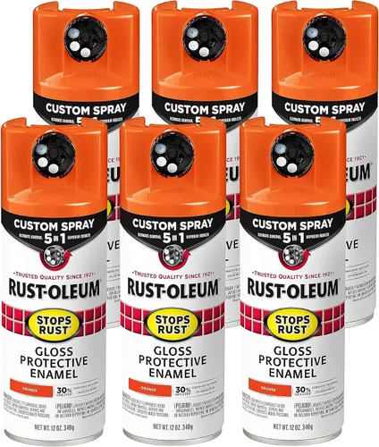 Miniatura 149 de Rust-Oleum 376855 - Pintura en aerosol antióxido personalizada 5 en 1, 12 onzas, color negro mate, (paquete de 1)