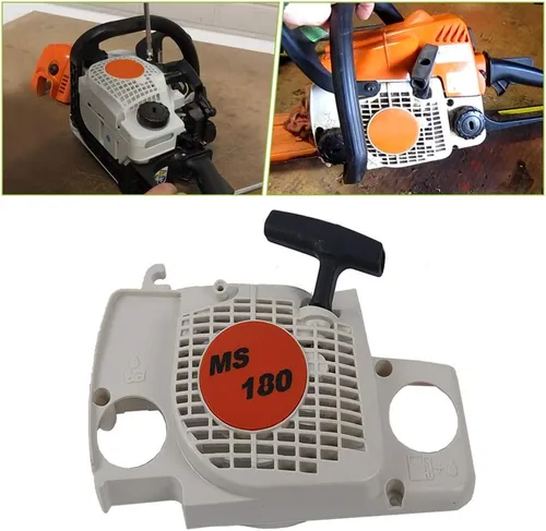 Miniatura 6 de SaferCCTV Conjunto de arranque de retroceso con mango de arranque compatible con Stihl 017 018 Ms170 Ms180 Pieza de repuesto # 1130 080 2100