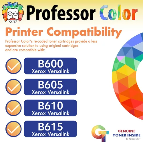 Miniatura 2 de Cartucho de tóner OEM recodificado de repuesto para Xerox VersaLink B600/B605/B610/B615 106R03944 - Capacidad extra alta negro (46,700 páginas)