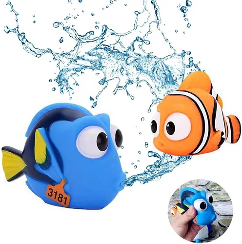Miniatura 4 de Juguete de ducha para niños, juguetes de chorro de baño para bebés, juguetes de agua para bañera de tiburón, 4 juguetes de piscina para bebés