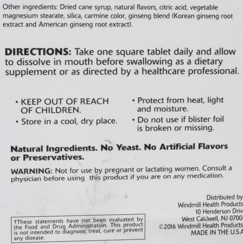 Miniatura 2 de Windmill Health Productos Hi-Ener-G Super B-12 5000 mcg, caja de 30