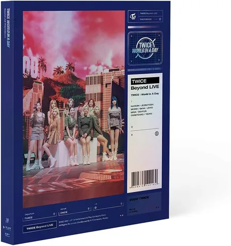 JYP Twice - Beyond Live - Twice : World in A Day PHOTOBOOK+Póster plegado+Juego de tarjetas de fotos extra L200002025