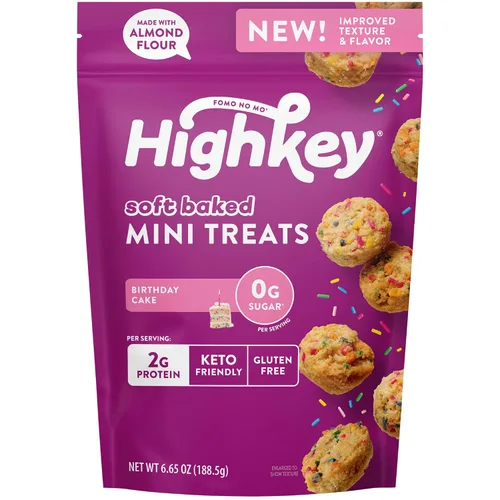 Miniatura 16 de HighKey Muffins de plátano bajos en azúcar, bocadillos keto bajos en carbohidratos de 2 onzas, paquete de 3, mini magdalenas sin gluten con fibra