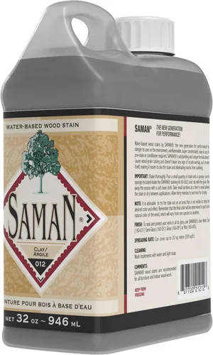 Miniatura 44 de SamaN Tinte para Madera Interior a Base de Agua - Tinte Natural para Muebles, Molduras, Paneles de Madera, Gabinetes (Forest TEW-104-12, 12 oz)