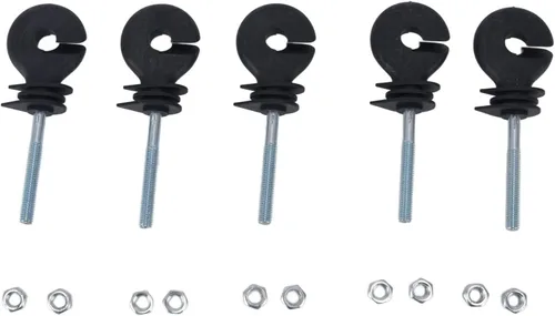 Miniatura 4 de Clavos de aislamiento electrónico roscados para cercas eléctricas, aislador de tornillo para sistema de rejilla, rodamiento de animales