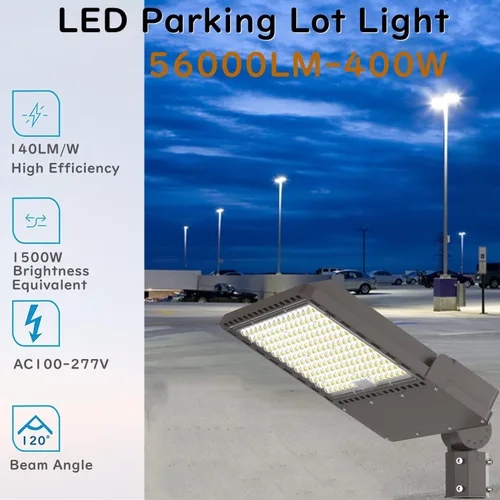 Miniatura 2 de Luz de estacionamiento LED al aire libre de 200 W con accesorio deslizante, 5000K luz diurna 28000LM 750W HPS/HID equivalente, UL comercial LED