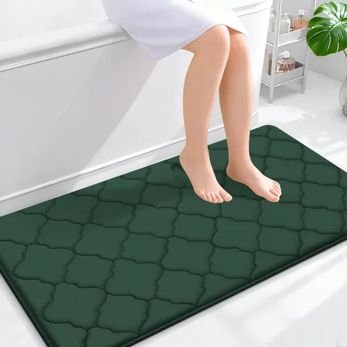 Miniatura 66 de OLANLY Alfombra de Baño de Espuma Viscoelástica de 24 x 16 pulgadas, Ultra Suave y Absorbente, Alfombras de Baño Antideslizantes, Cómodas, Lavables
